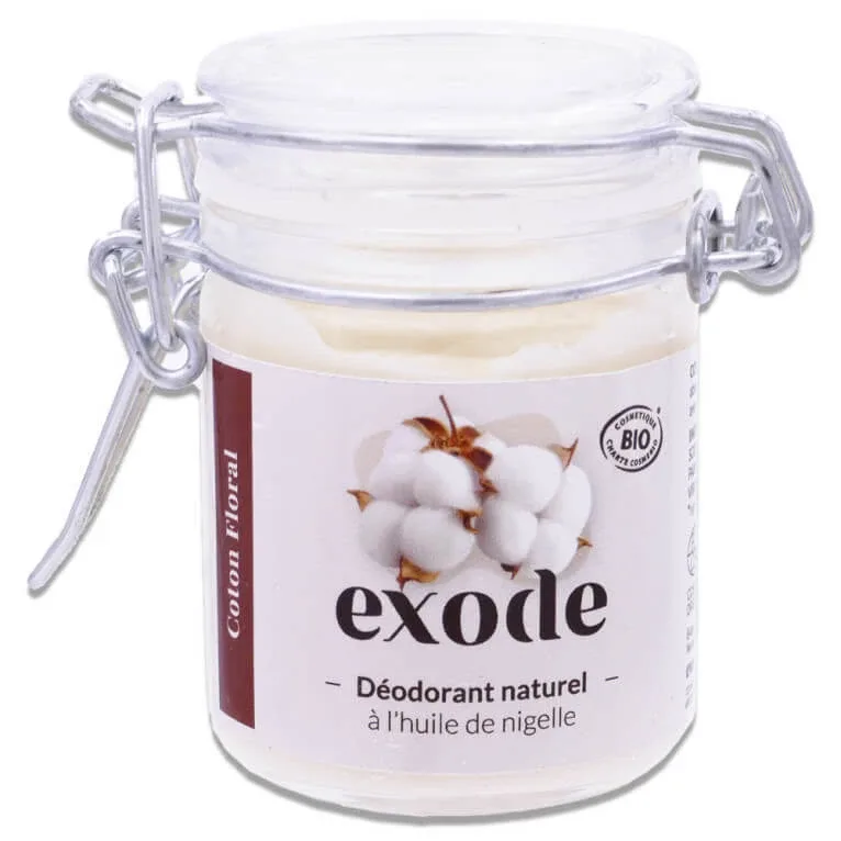 EXODE BIO DEZODORANT NATURAL CU AROMĂ DE BUMBAC ȘI FLORI 50G — preț și oferte