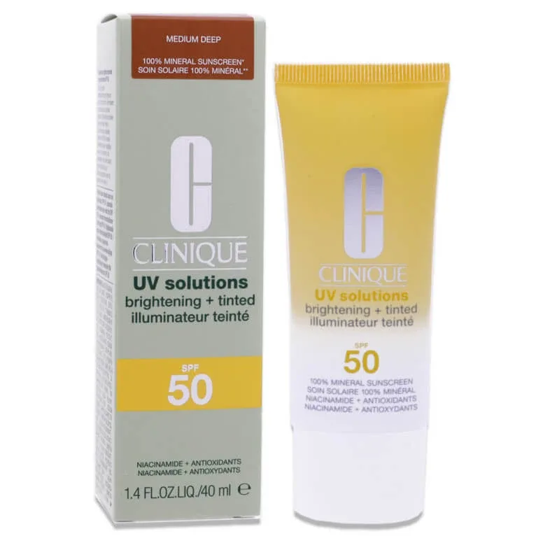 CLINICA UV SOLUTIONS PRODUS DE PROTECȚIE SOLARĂ SPF50 MEDIUM DEEP 40 ML Clinique — preț și oferte