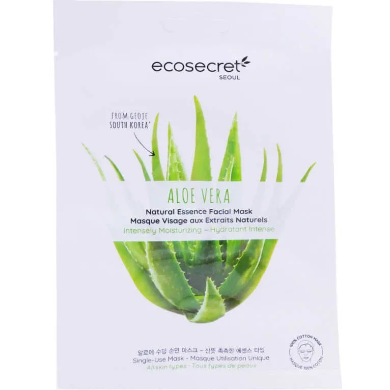 ECOSECRET ALOE VERA MASCĂ DE BUMBAC 20 ML — preț și oferte