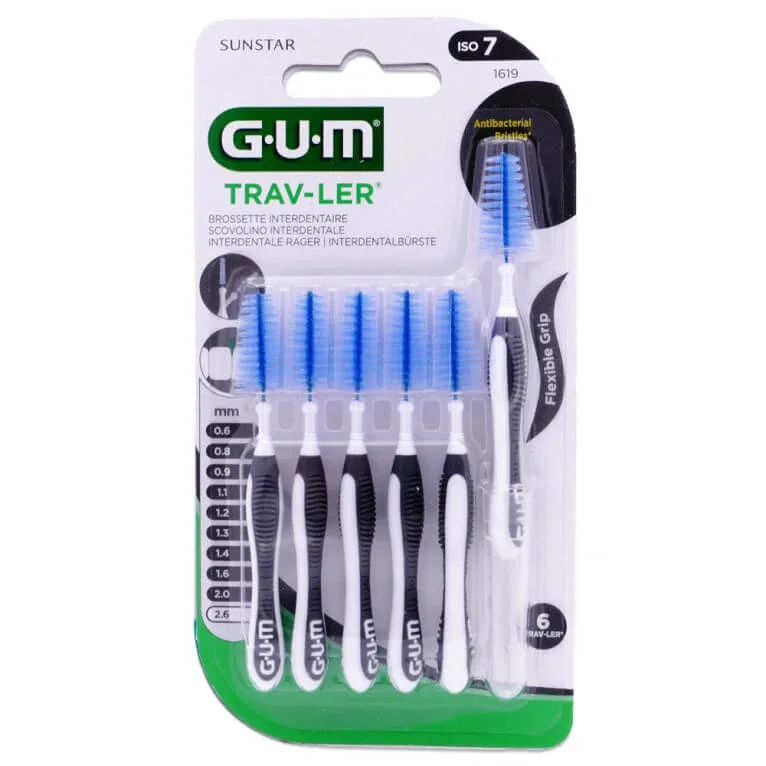 SUNSTAR GUM TRAV-LER 6 periuțe interdentare ISO 7, 2,6 mm — preț și oferte