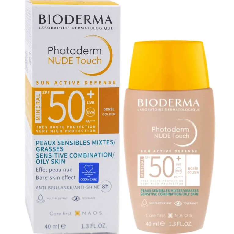 BIODERMA PHOTODERM NUDE TOUCH SPF50+ 40 ML NUANȚĂ AURIE — preț și oferte