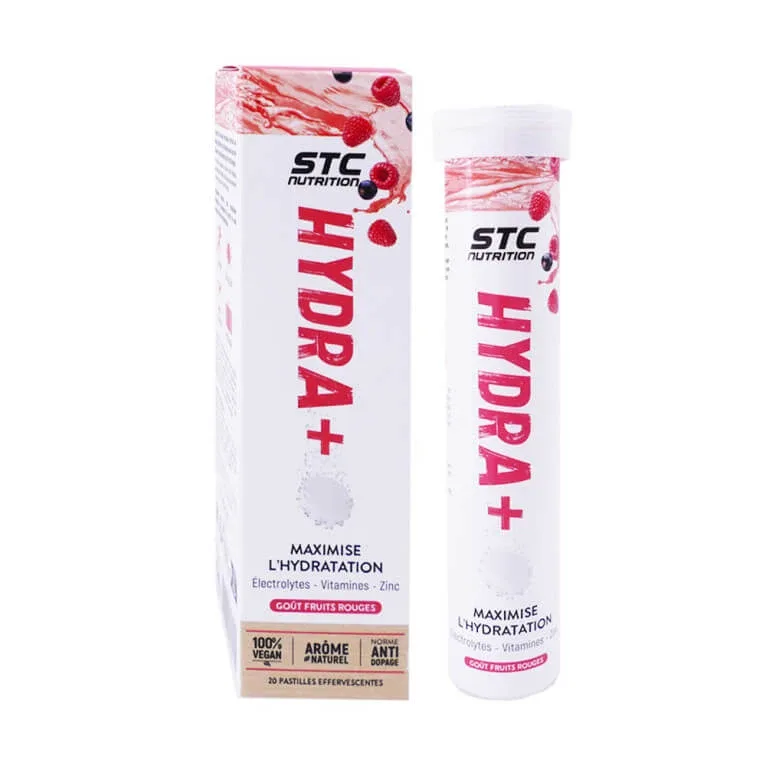 STC NUTRITION HYDRA+ MAXIMIZEAZĂ HIDRATAREA – FRUCTE ROȘII – 20 DE TABLETE — preț și oferte