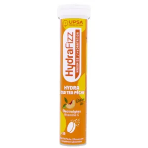 UPSA HYDRAFIZZ HYDRA CU AROMĂ DE PIERSICĂ 16 COMPRIMATE EFERVESCENTE