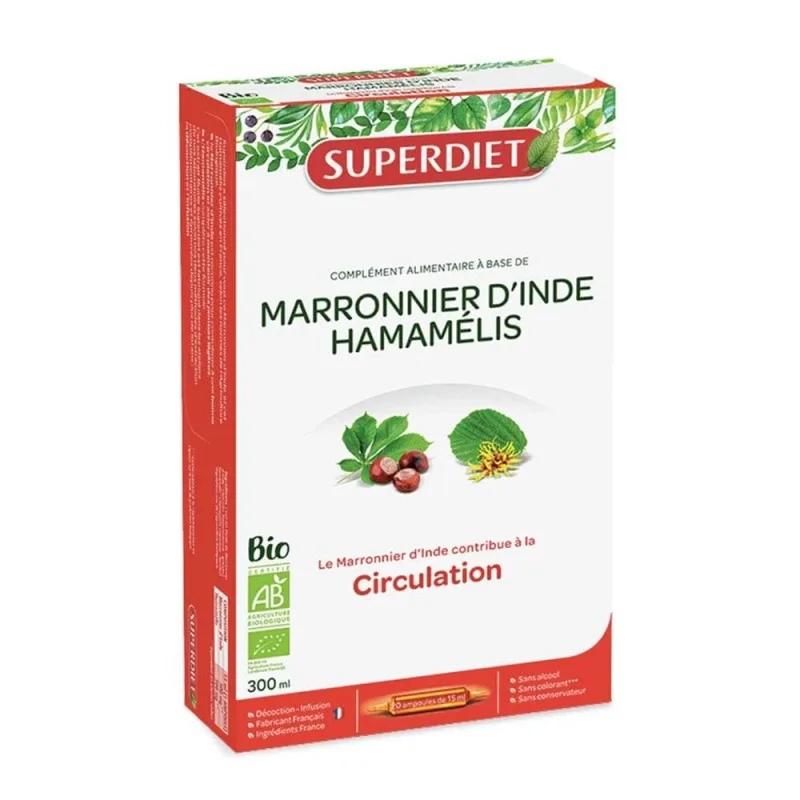 Superdiet Horse Chestnut Witch Hazel Circulație 20 flacoane — preț și oferte