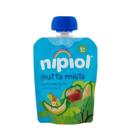 Piure din mix de fructe, 6 luni+, 85 g, Nipiol — preț și oferte