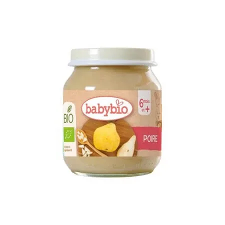 Piure de pere Bio, 6 luni+, 130 g, BabyBio — preț și oferte