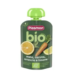 Piure bio de mar si morcov, 6 luni+, 100 g, Plasmon