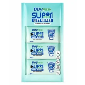 Hartie igienica umeda, Super Mini, 8 pachete x 8 bucati, Doyfresh
