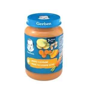Piure cu legume si pui, 190 g, Gerber