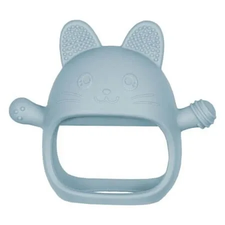 Jucarie de dentitie din silicon, Aqua Blue, Manusa Kitty, 3 luni+, Appekids — preț și oferte