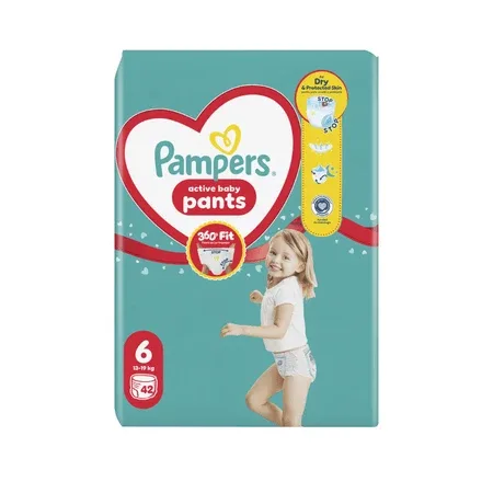 Scutece-chilotel Active Baby Pants, Marimea 6, 13-19 kg, 42 bucati, Pampers — preț și oferte