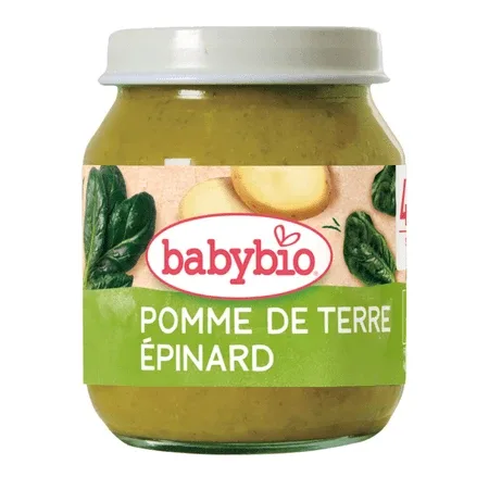 Piure bio de cartofi si spanac, 4 luni+, 130 g, Babybio — preț și oferte