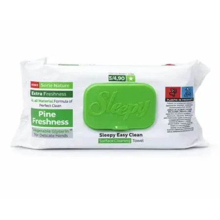 Servetele umede multisuprafete Easy Clean, Pine Freshness, 100 bucati, Sleepy — preț și oferte