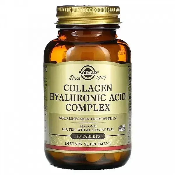 Collagen Hyaluronic Acid Complex 120mg 30 tabl, Solgar — preț și oferte