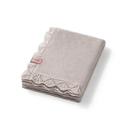 Patura tricotata din bambus, 75 x 100 cm, Maro, Babyono — preț și oferte