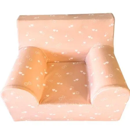 Fotoliu pentru copii Jersey, Roz cu inimioare, 6 luni+, Twindeco — preț și oferte