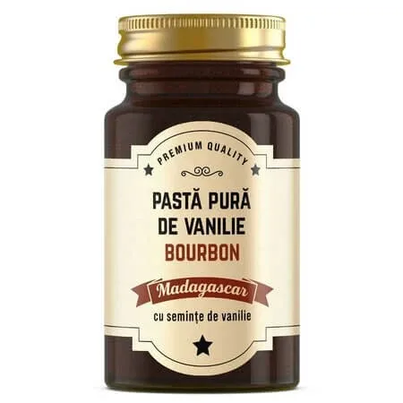Pasta pura de vanilie Bourbon, 100 g, Laboratoarele Remedia — preț și oferte