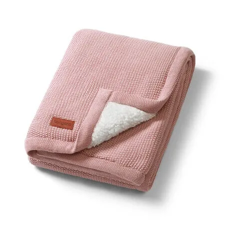 Paturica pentru copii din bumbac cu captuseala fleece, Roz, Babybio — preț și oferte