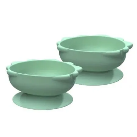 Set 2 castronele din silicon cu ventuza, Dinozaur, 2 bucati, Melii — preț și oferte