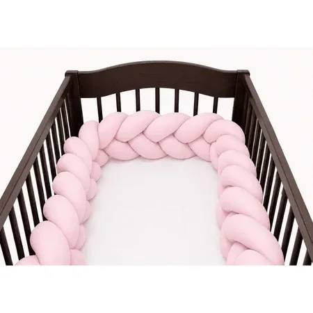 Protectie impletita pentru patut, 240 cm, Roz, Mc Ana — preț și oferte