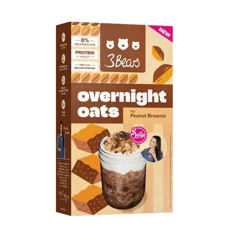 Porridge din ovaz, Peanut Brownie, 400 g, 3Bears — preț și oferte