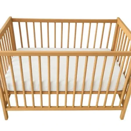 Cearceaf cu elastic dublat 2 in 1 din bumbac, cu interior impermeabil, 60x120 cm, Alb, Twindeco — preț și oferte
