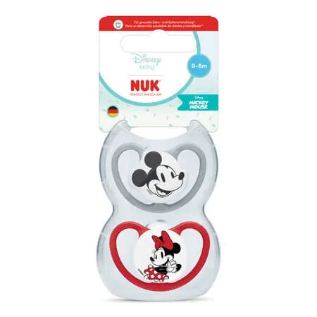 Set suzete Perfect Match Air, Disney Mickey, 0-6 luni, 2 bucati, Nuk — preț și oferte