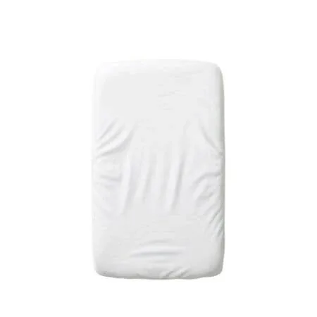 Cearceaf cu elastic dublat 2 in 1 din bumbac, cu interior impermeabil, 50x90 cm, Alb, Twindeco — preț și oferte
