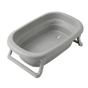 Cadita pliabila cu dop, Grey, Dove, Tega Baby