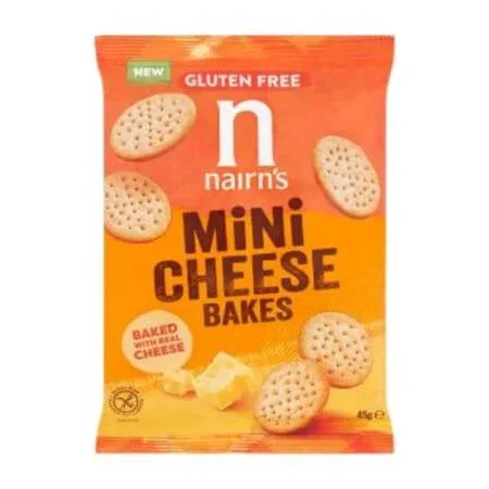 Biscuiti mini cheese fara gluten, 45 g, Nairn's — preț și oferte