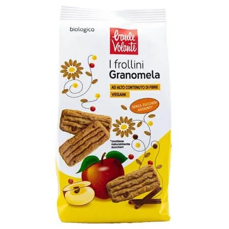 Biscuiti integrali Bio Granomela cu Mar fara zahar, 250 g, Baule Volante — preț și oferte