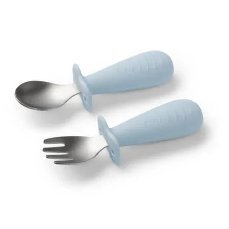 Set lingurita si furculita, Albastru, 12 luni+, Babyono — preț și oferte