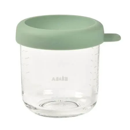 Recipient ermetic din sticla, Sage Green, 250 ml, Beaba — preț și oferte