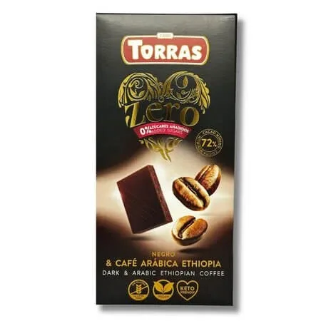 Ciocolata neagra cu 72% cacao si cafea arabica, 100 g, Torras — preț și oferte