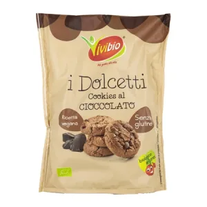 Biscuiti Bio fara gluten cu ciocolata, 100 g, ViviBio