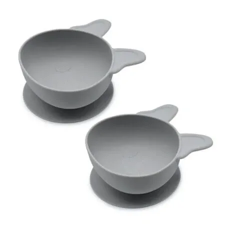 Set 2 castronele din silicon cu ventuza, Bulldog, 2 bucati, Melii — preț și oferte