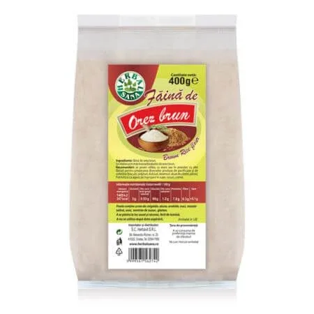 Faina de orez brun, 400 g, Herbal Sana — preț și oferte
