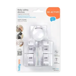 Dispozitive de siguranta pentru bebelusi cu inchidere magnetica, 4 bucati, Babyono