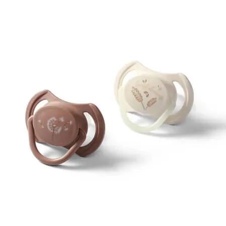 Suzete simetrice din silicon Night & Day, 18 luni+, 2 bucati, Babyono — preț și oferte
