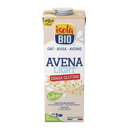 Bautura Bio de Ovaz Light fara gluten, 1 litru, Isola Bio — preț și oferte