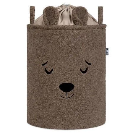 Cos pliabil pentru depozitare, Brown, Fluffy Toy Boucle Bear, 43 L, Sipo — preț și oferte