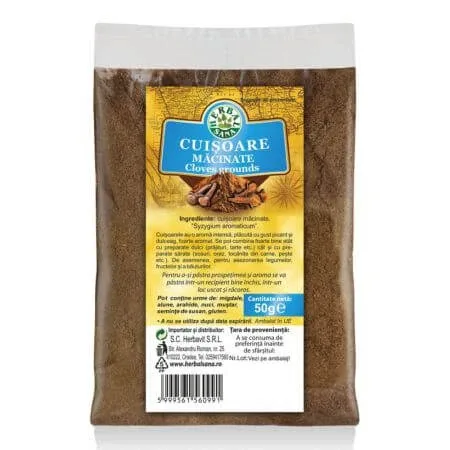 Cuisoare macinate, 50 g, Herbal Sana — preț și oferte