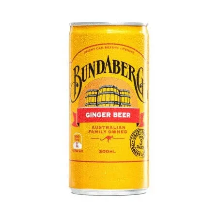 Bautura racoritoare de ghimbir Ginger Beer, Doza 200 ml, Bundaberg — preț și oferte