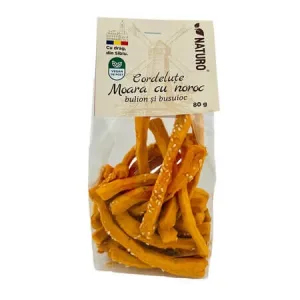 Cordelute cu bulion si busuioc Moara cu Noroc, 80 g, Naturo