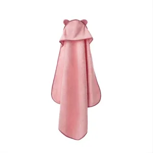 Prosop de baie cu gluga, 100 x 100 cm, Roz Baby, Twindeco