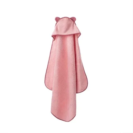 Prosop de baie cu gluga, 100 x 100 cm, Roz Baby, Twindeco — preț și oferte