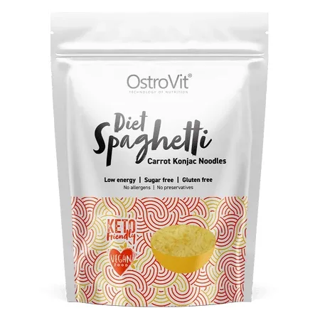Paste noodles dietetice din konjac cu morcov, 400 g, OstroVit — preț și oferte