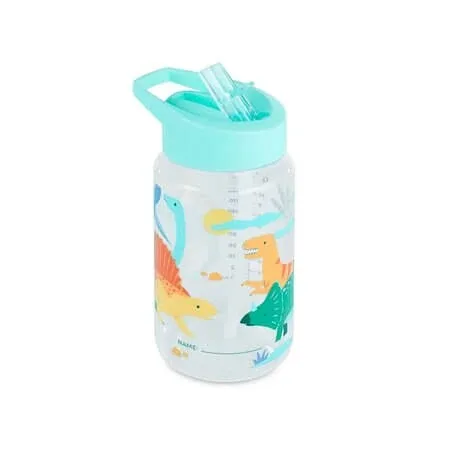 Sticla de tranzitie cu pai din tritan, Kiddie Dinosaur, 1 bucata, Miniland — preț și oferte