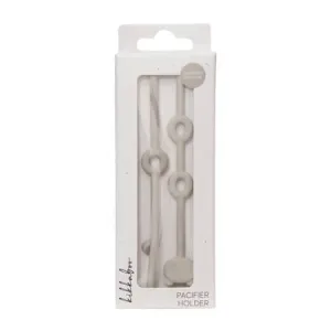 Lantisor din silicon pentru suzeta Platinum, Sand, +0 luni, 1 bucata, Kikka Boo
