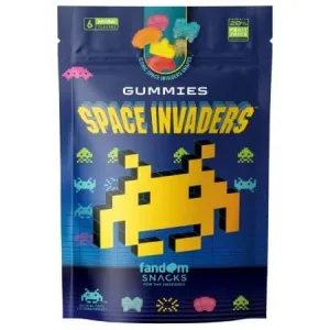 Jeleuri gumate cu 6 arome de fructe, Space Invaders, 125 g, Fandom